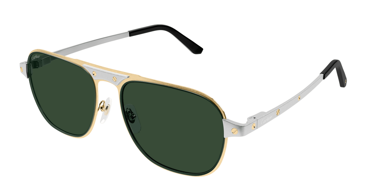 Cartier CT0532S Sunglasses - Gold / Green (002)