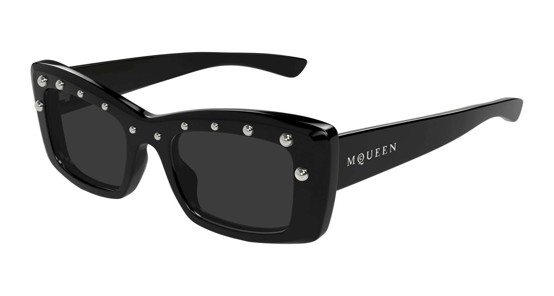 Alexander McQueen AM0526S Sunglasses - Black / Grey (005)