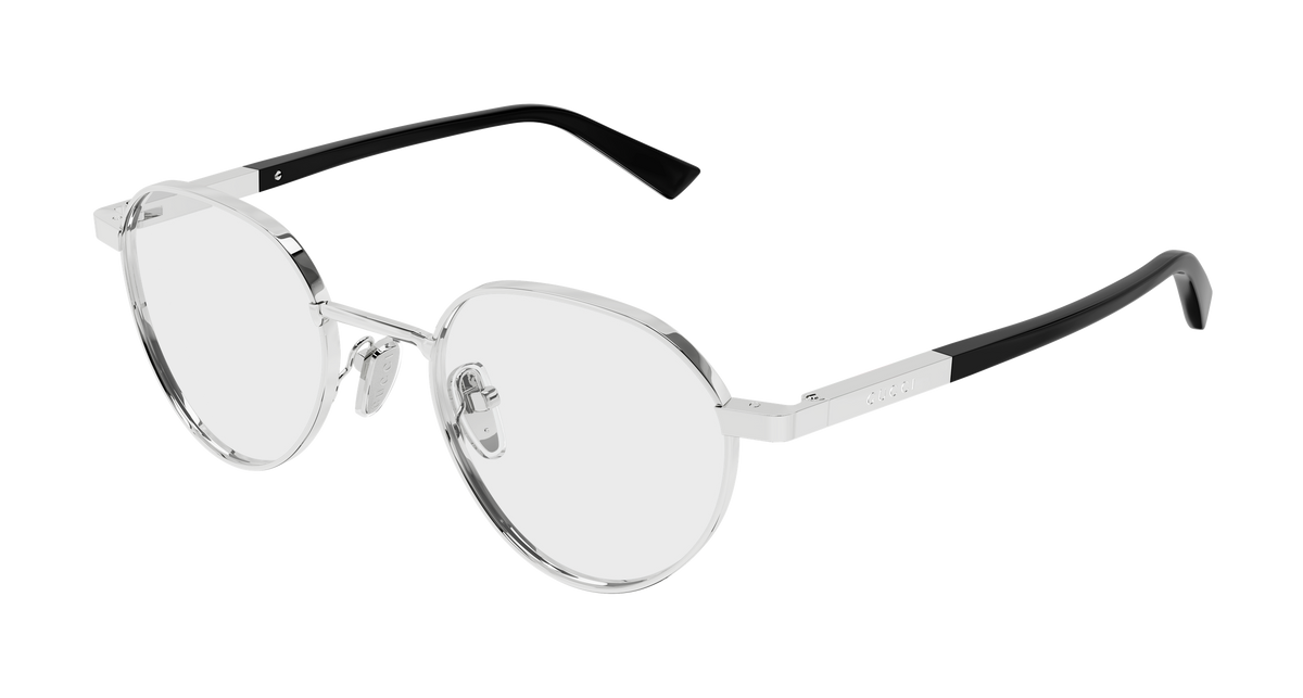 Gucci GG1963O Eyeglasses - Silver / Transparent (001)
