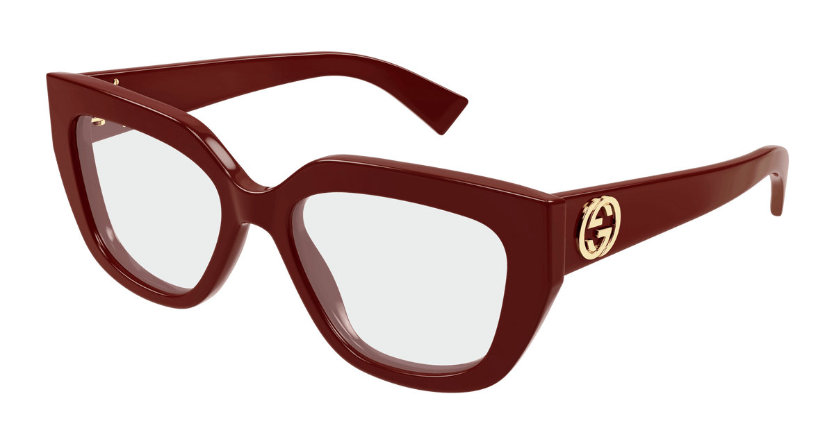 Gucci GG1847O Eyeglasses - Burgundy / Transparent (003)