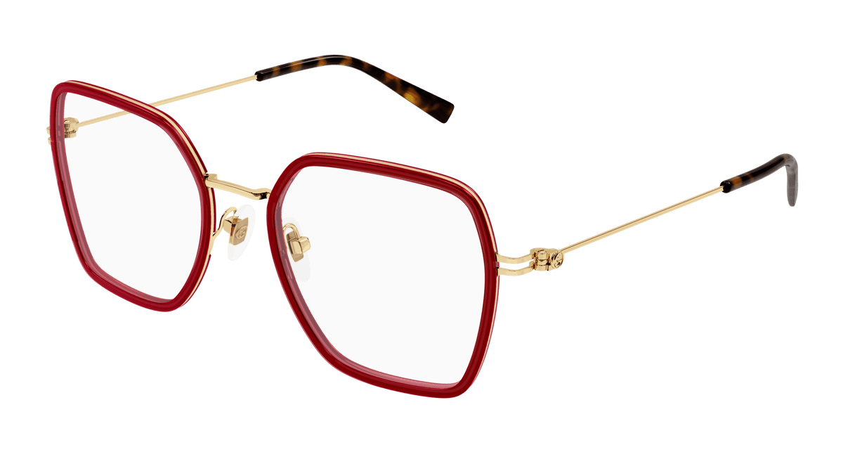 Gucci GG1850O Eyeglasses - Burgundy / Transparent (004)
