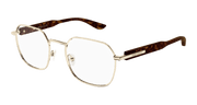 Alexander McQueen AM0499O Eyeglasses - Gold / Transparent (003)
