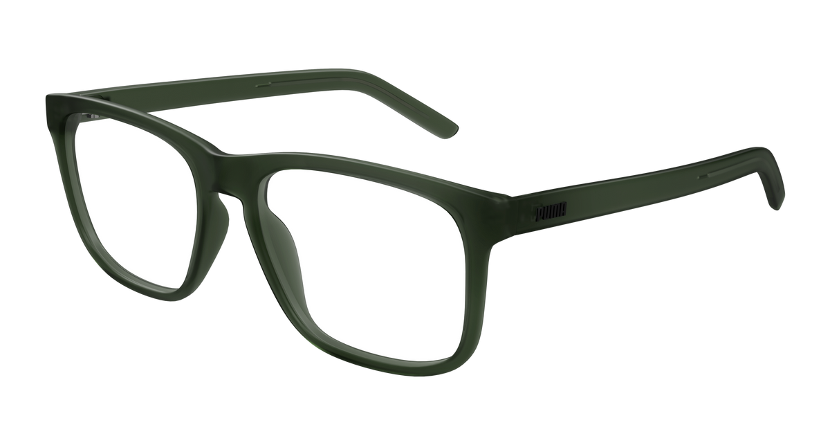 Puma PU0517O Eyeglasses - Green / Transparent (005)
