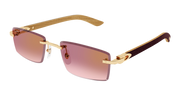 Cartier CT0582S Sunglasses - Gold / Red (002)