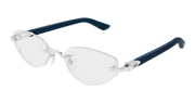 Cartier CT0609O Eyeglasses - Silver / Transparent (004)