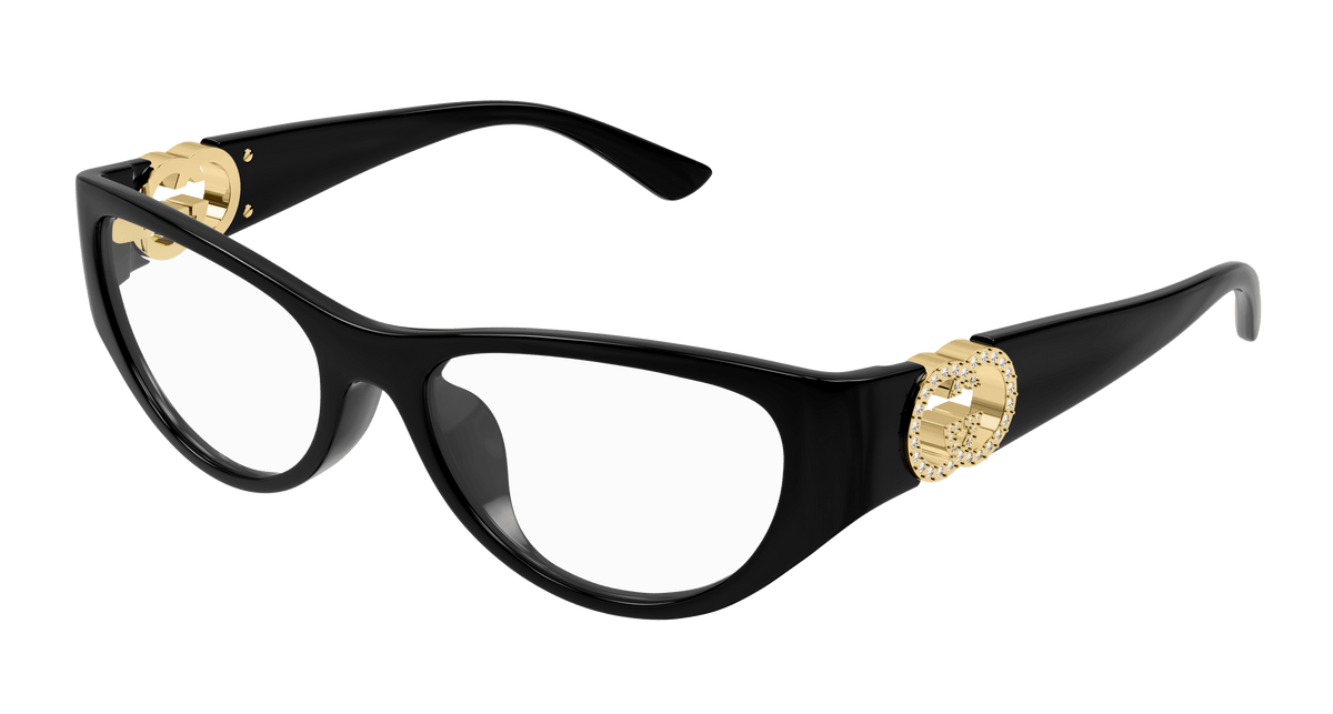 Gucci GG1825O Eyeglasses - Black / Transparent (004)