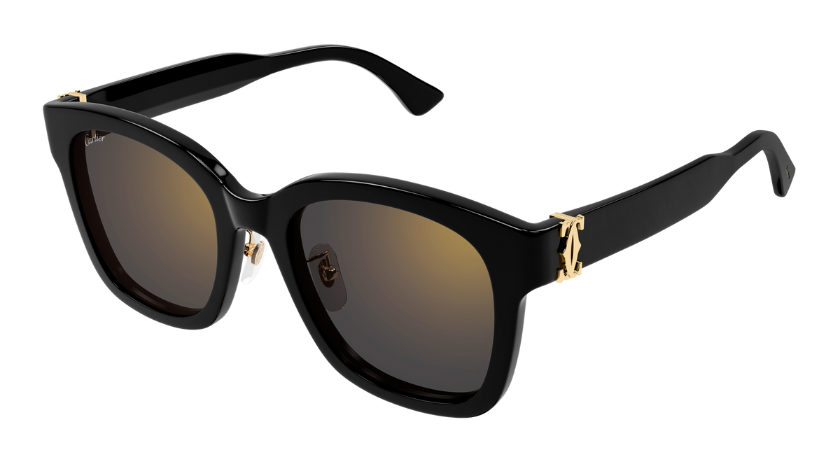 Cartier CT0589SA Sunglasses - Black / Grey (001)