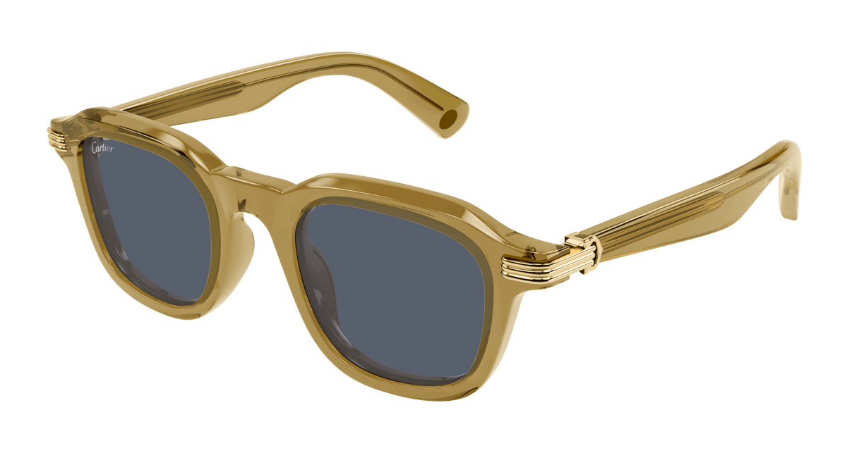 Cartier CT0536S Sunglasses - Yellow / Grey (005)