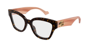 Gucci GG1424O Eyeglasses - Havana / Transparent (014)
