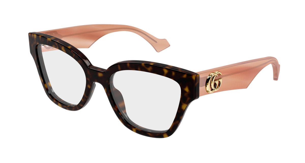 Gucci GG1424O Eyeglasses - Havana / Transparent (014)