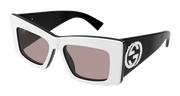 Gucci GG1842S Sunglasses - White / Brown (006)