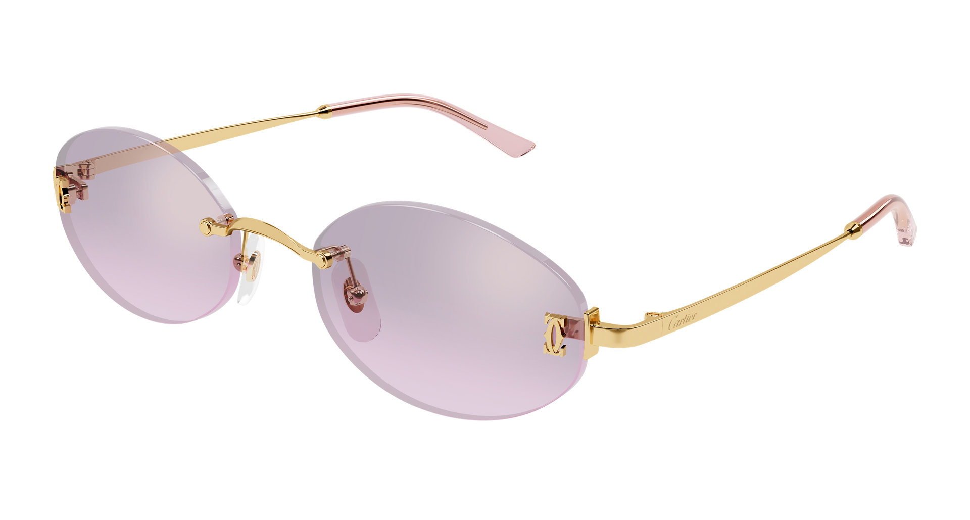 Cartier CT0592S Sunglasses - Gold / Pink (003)