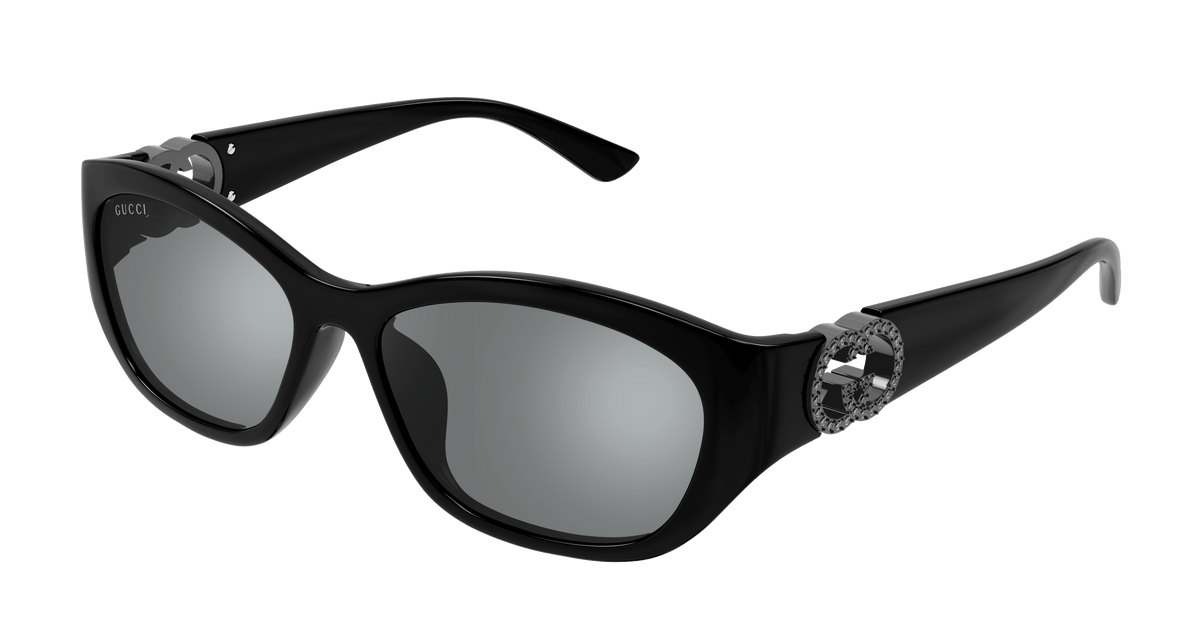 Gucci GG1826SK Sunglasses - Black / Grey (004)