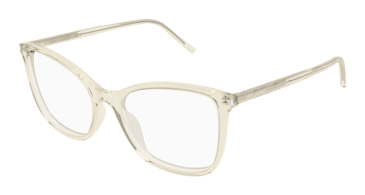 Saint Laurent SL 835 Eyeglasses - Yellow / Transparent (004)