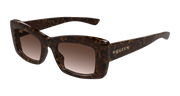 Alexander McQueen AM0526S Sunglasses - Havana / Brown (002)