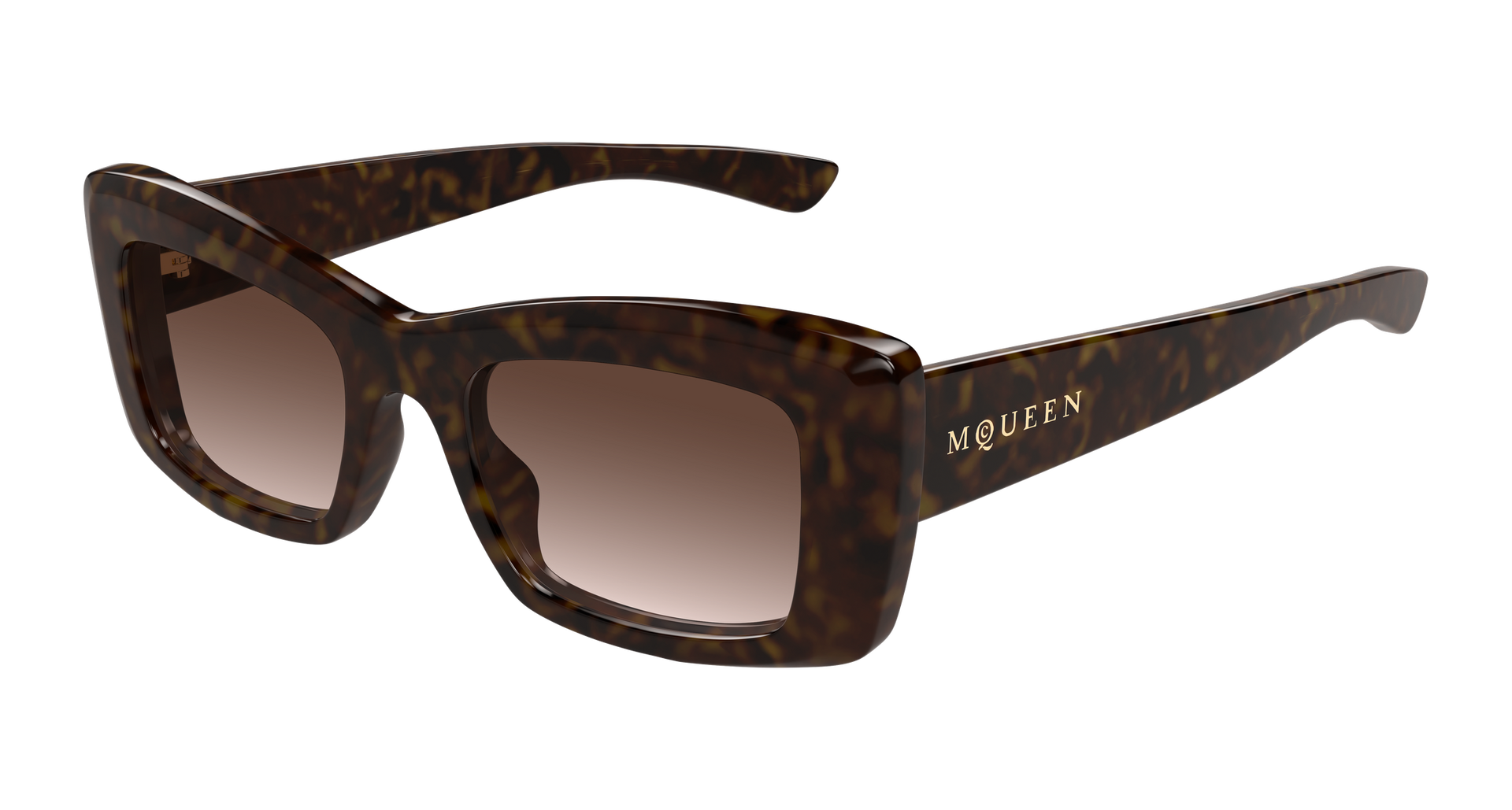 Alexander McQueen AM0526S Sunglasses - Havana / Brown (002)
