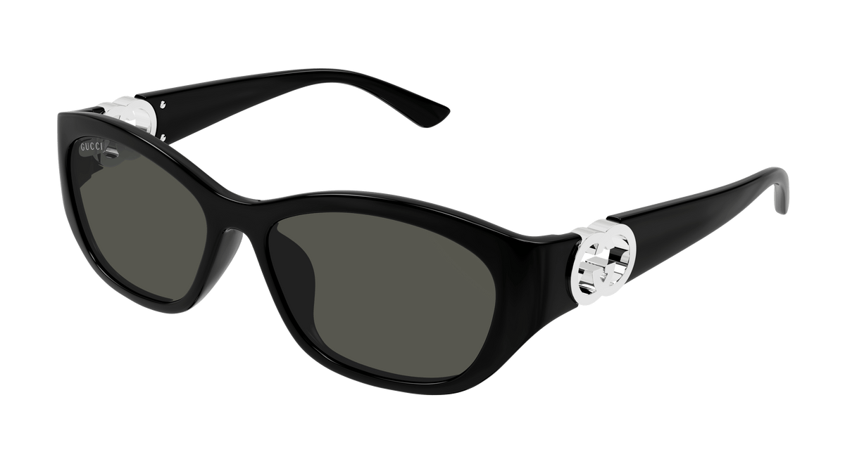 Gucci GG1826SK Sunglasses - Black / Grey (001)