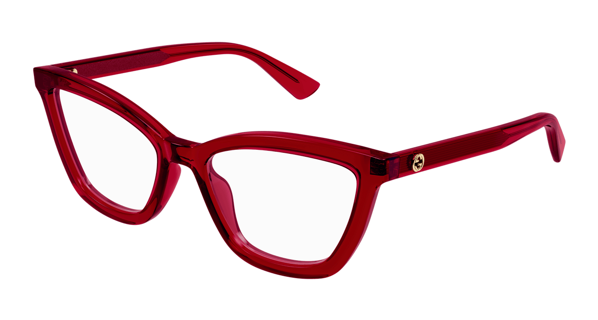 Gucci GG1686O Eyeglasses - Red / Transparent (009)
