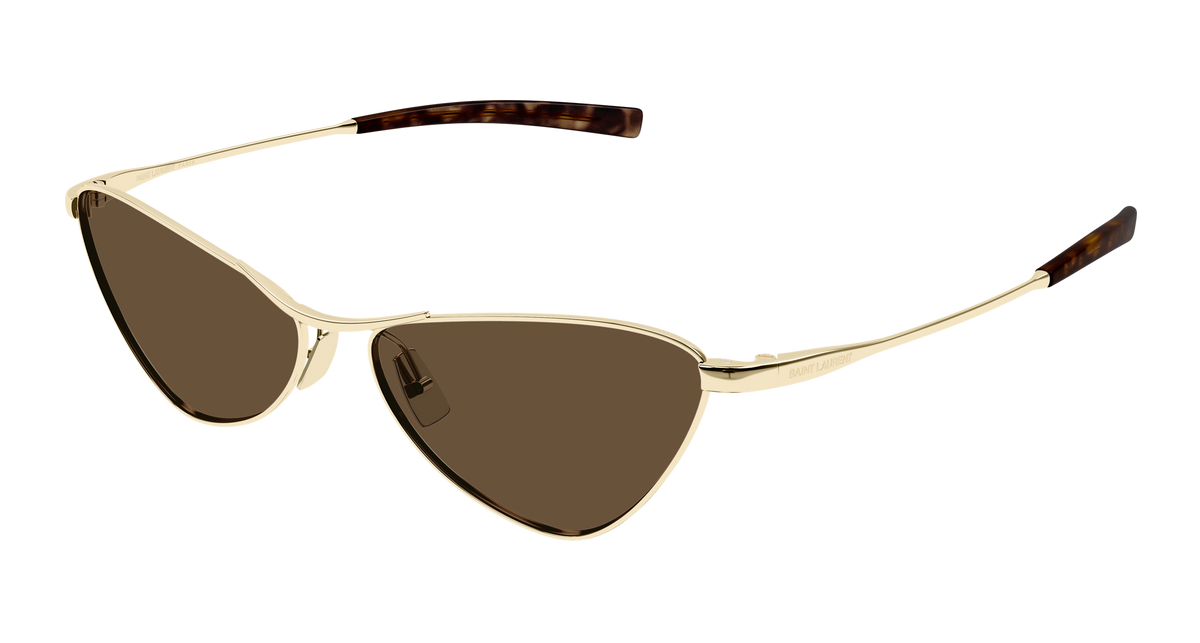 Saint Laurent SL 830 Sunglasses - Gold / Brown (004)