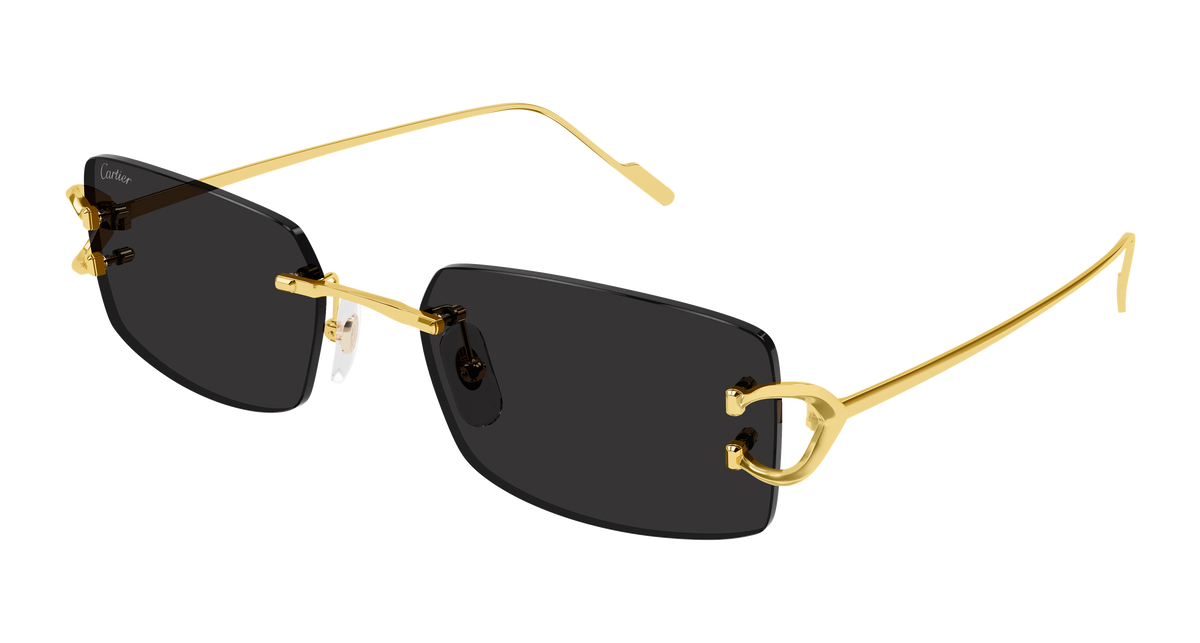 Cartier CT0605S Sunglasses - Gold / Grey (001)