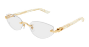 Cartier CT0609O Eyeglasses - Gold / Transparent (003)