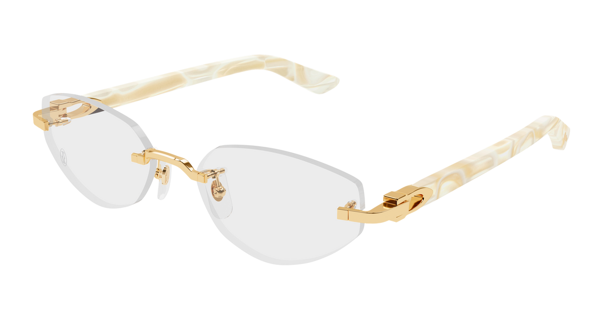Cartier CT0609O Eyeglasses - Gold / Transparent (003)
