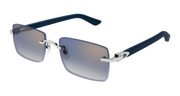 Cartier CT0579S Sunglasses - Silver / Blue (008)