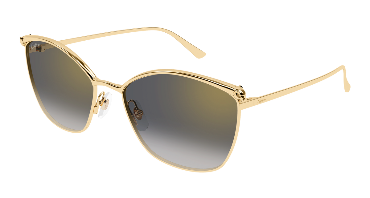 Cartier CT0595S Sunglasses - Gold / Grey (001)