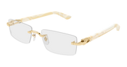 Cartier CT0581O Eyeglasses - Gold / Transparent (007)