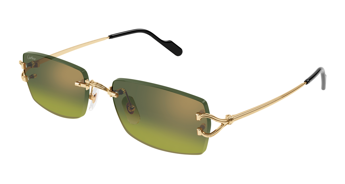 Cartier CT0550S Sunglasses - Gold / Green (006)