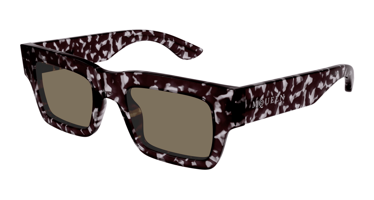 Alexander McQueen AM0508S Sunglasses - Havana / Brown (002)