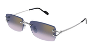 Cartier CT0550S Sunglasses - Silver / Blue (003)