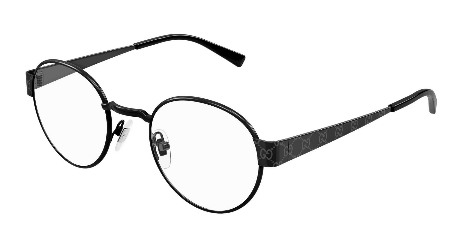 Gucci GG1855O Eyeglasses - Gunmetal / Transparent (002)