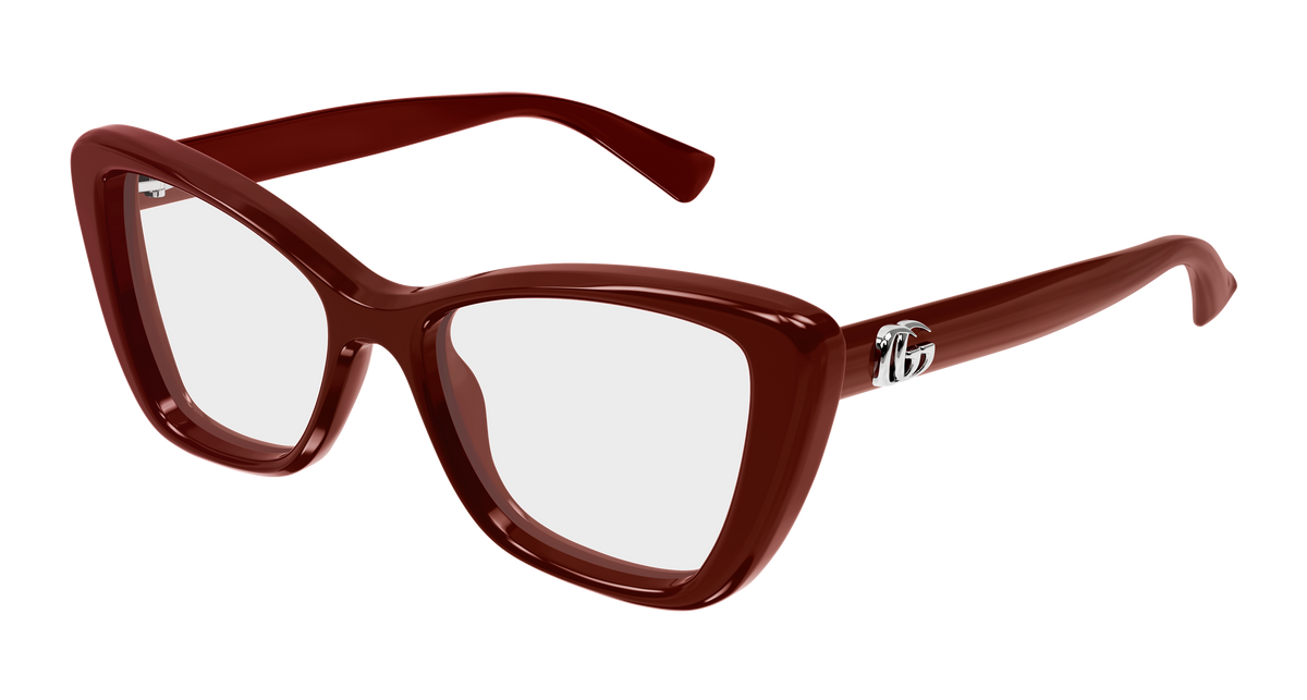 Gucci GG1977O Eyeglasses - Burgundy / Transparent (004)