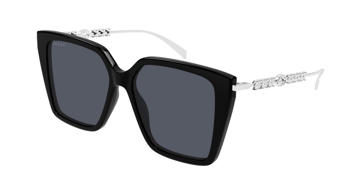 Gucci GG1967S Sunglasses - Black / Grey (002)