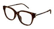 Saint Laurent SL M48O_B/FN Eyeglasses - Havana / Transparent (003)