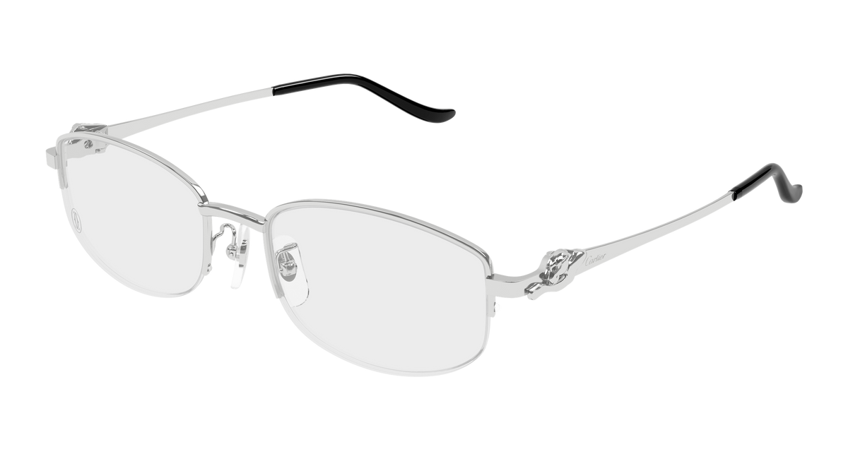 Cartier CT0602OA Eyeglasses - Silver / Transparent (002)