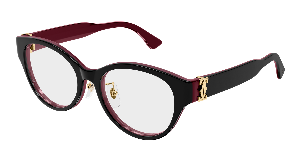 Cartier CT0606OJ Eyeglasses - Black / Transparent (003)