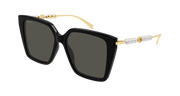 Gucci GG1967S Sunglasses - Black / Grey (001)