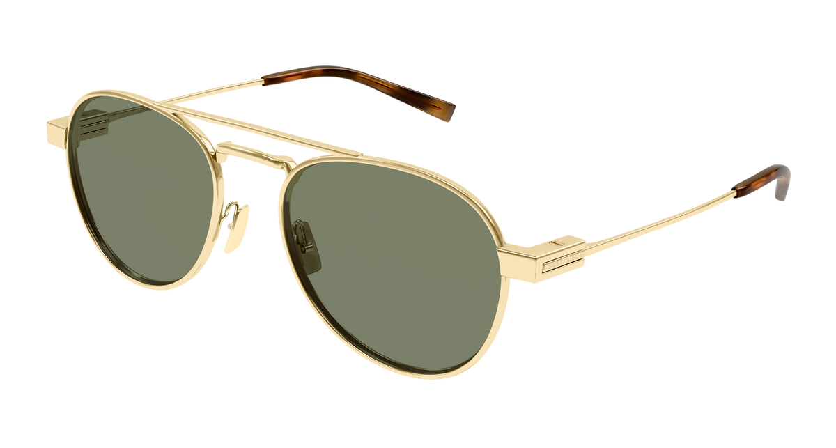 Saint Laurent SL 708 Sunglasses - Gold / Green (003)