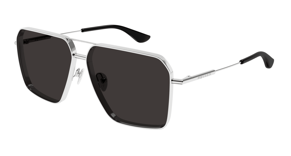 Alexander McQueen AM0500S Sunglasses - Silver / Grey (001)