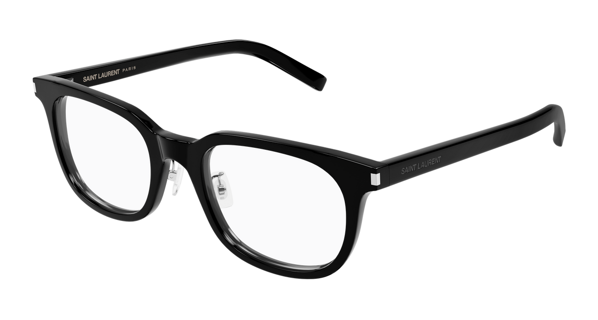 Saint Laurent SL 840/J Eyeglasses - Black / Transparent (001)