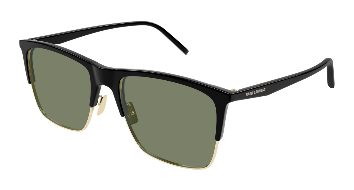 Saint Laurent SL 768 Sunglasses - Black / Green (001)