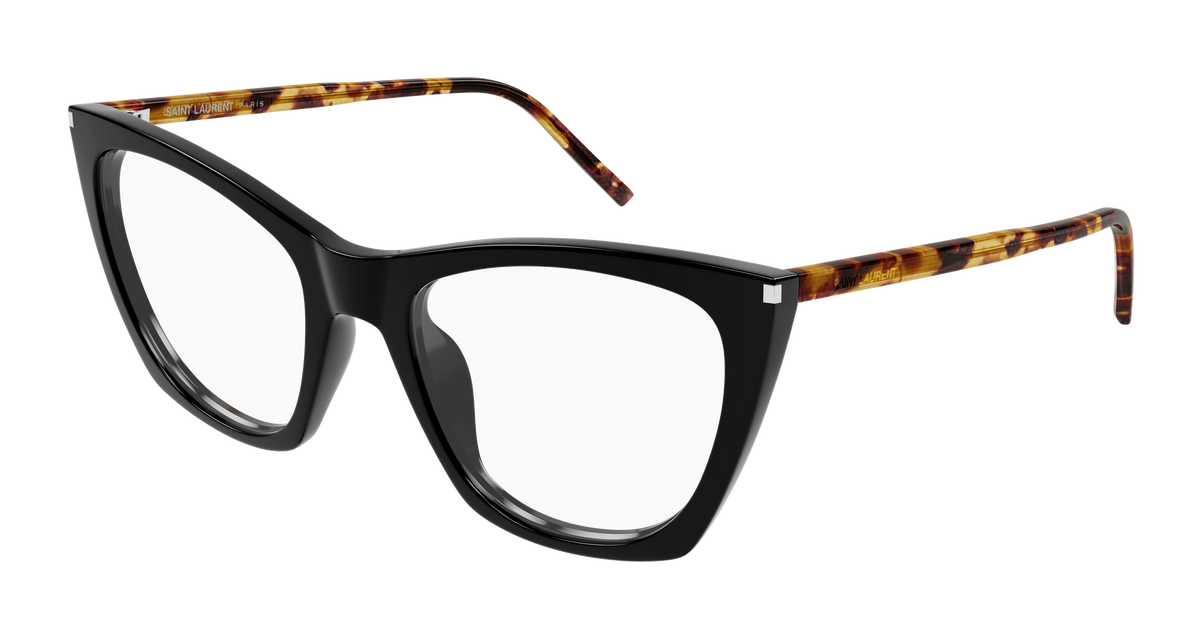 Saint Laurent SL 214 KATE THIN OPT Eyeglasses - Black / Transparent (006)