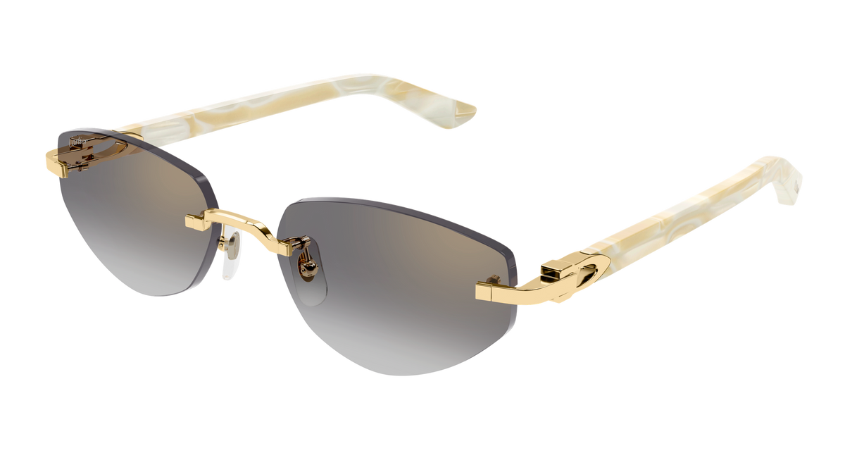 Cartier CT0580S Sunglasses - Gold / Grey (003)