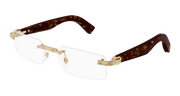 Cartier CT0537O Eyeglasses - Gold / Transparent (002)