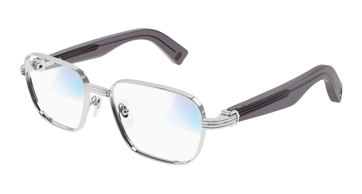 Cartier CT0538S Sunglasses - Silver / Transparent (010)