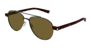 Saint Laurent SL 843 Sunglasses - Gunmetal / Brown (004)