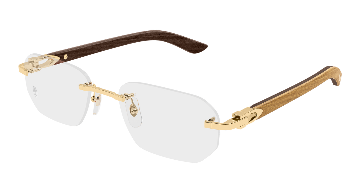Cartier CT0583O Eyeglasses - Gold / Transparent (003)