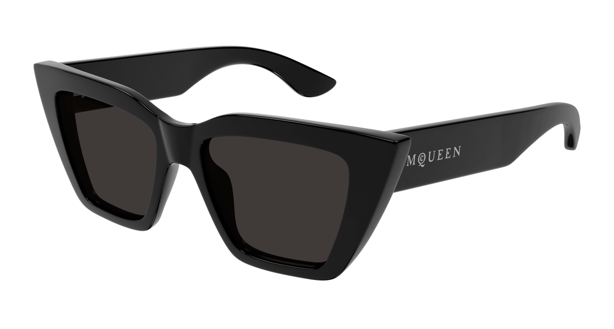 Alexander McQueen AM0507S Sunglasses - Black / Grey (001)